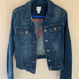 Women GUESS denim jacket, Medium, NEW